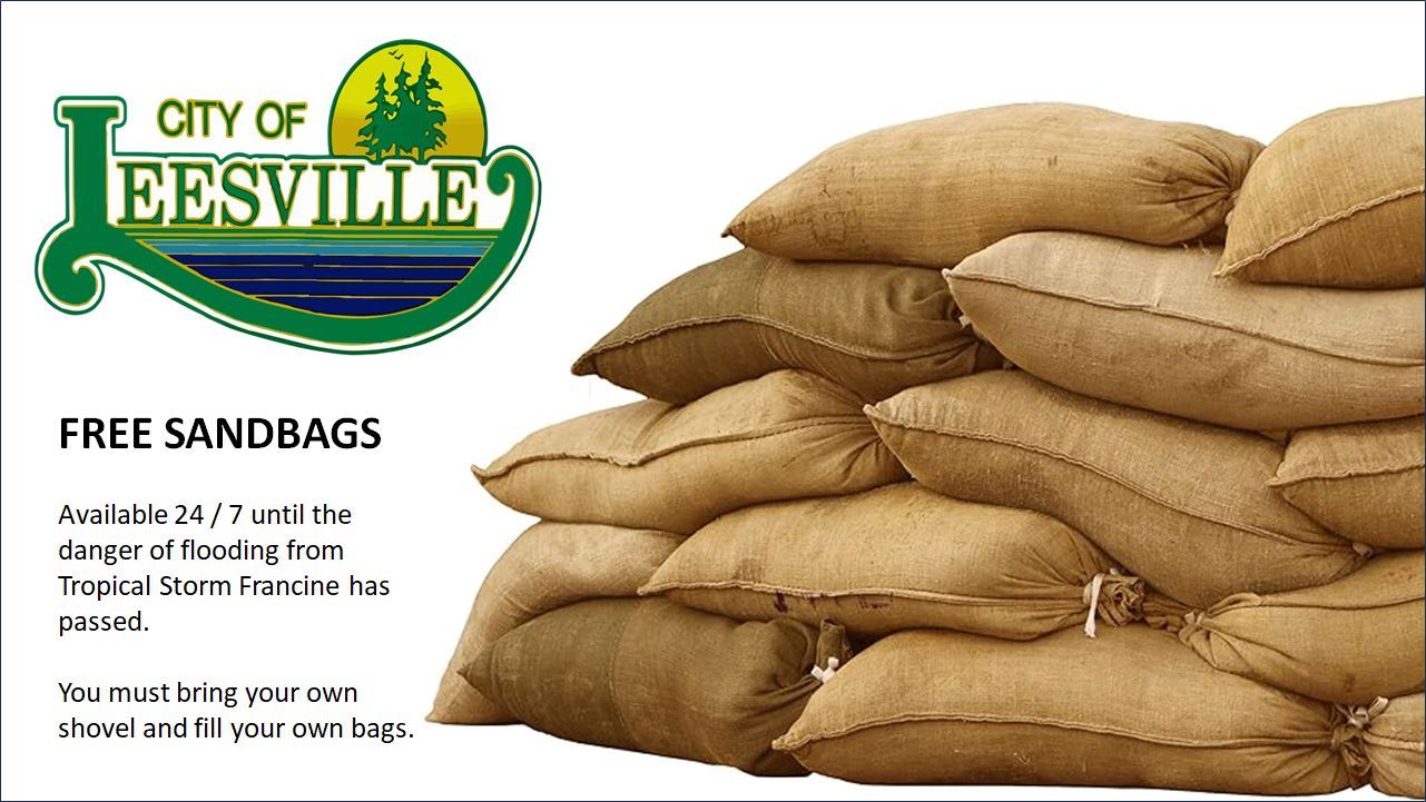 Free Sandbags available.