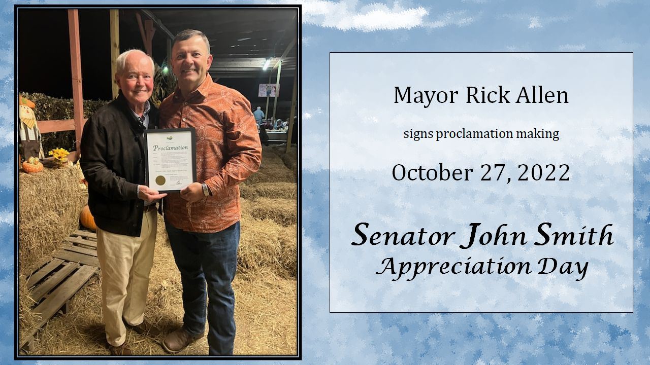 Senator John Smith and Mayor Rick Allen