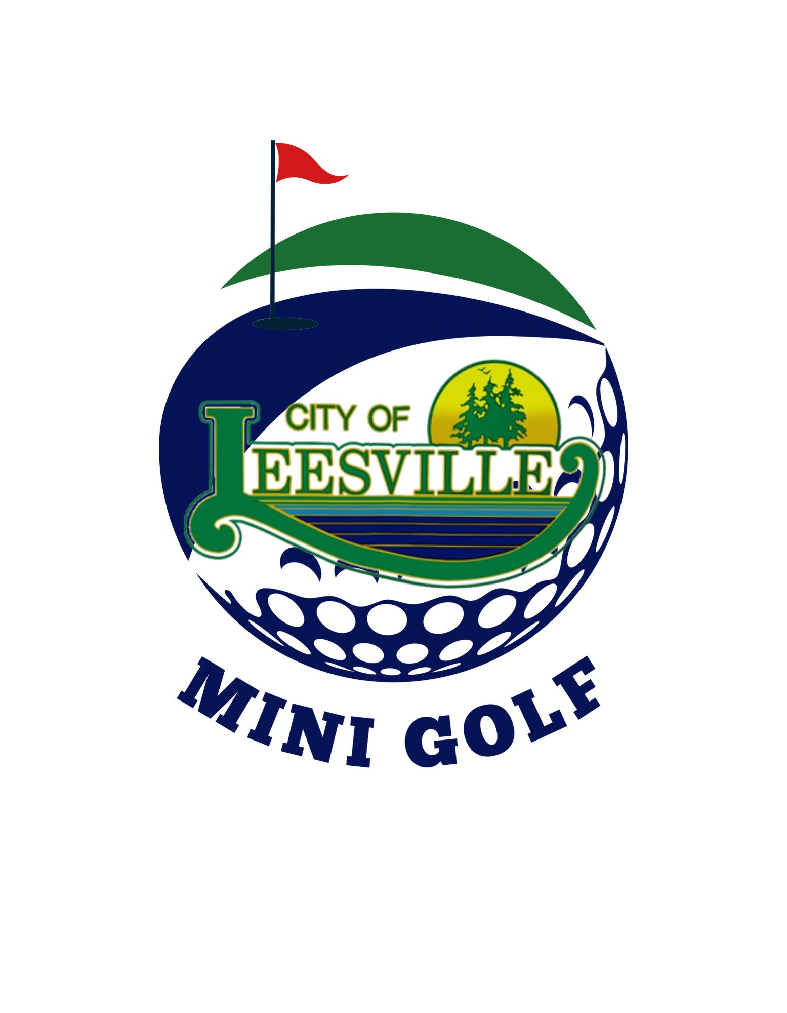 Golf PLeesville Mini Golf Logo