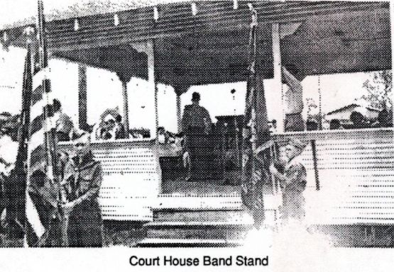 Courthouse Bandstand Then